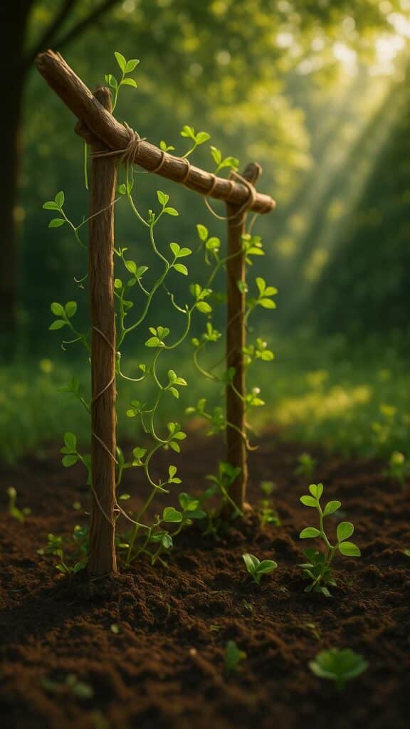 Twig Trellis for Climbers