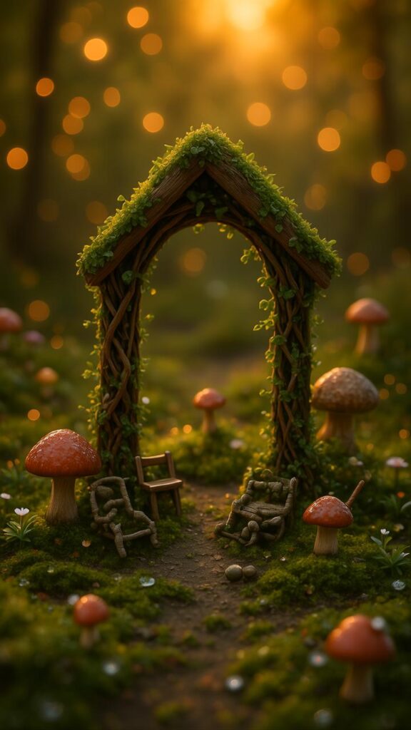 Mini Twig Arbors for Faerie Gardens