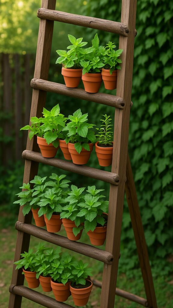 Ladder-Style Garden Display