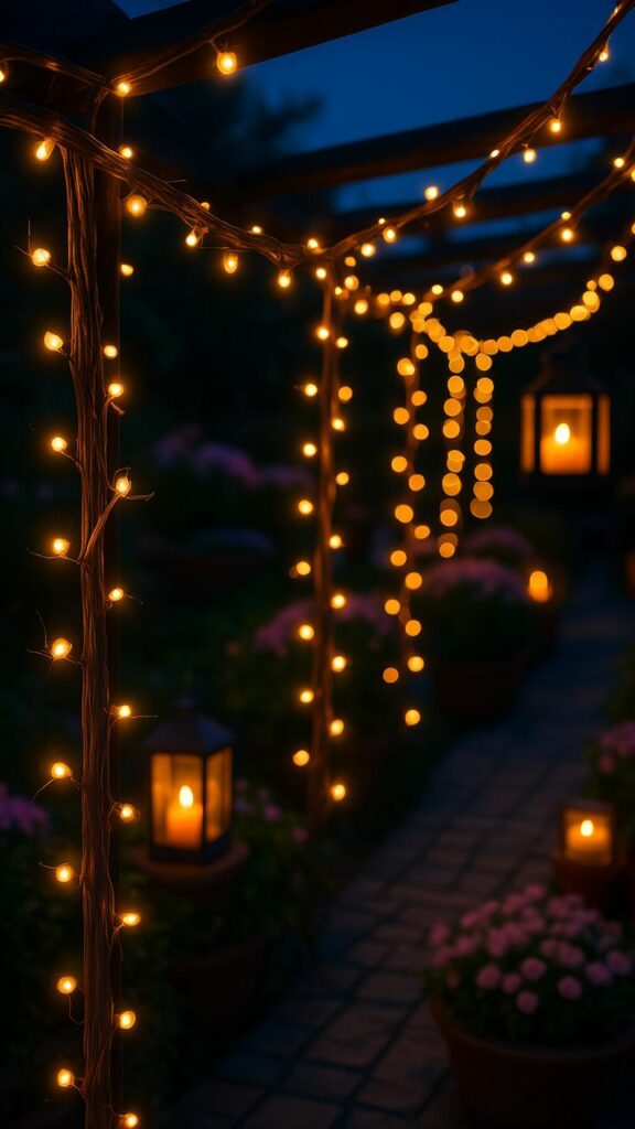 Fairy Lights with Twigs