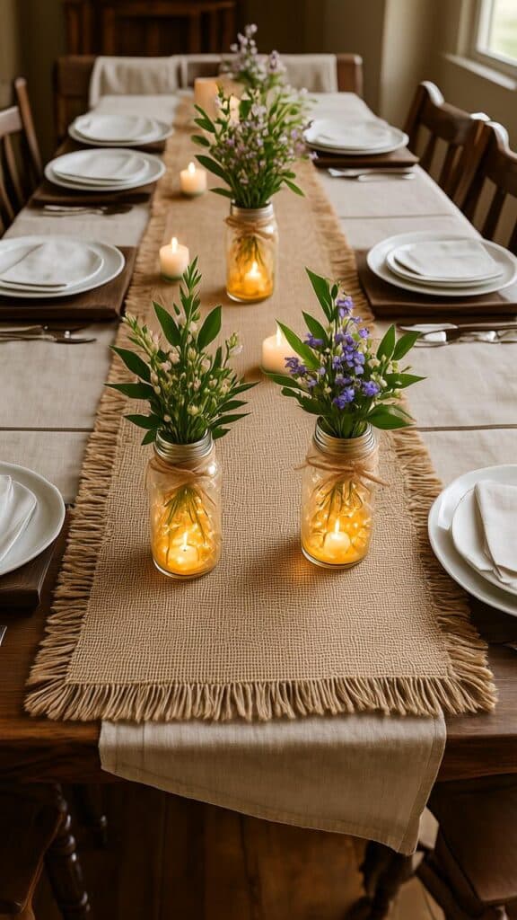 Burlap Table Runners