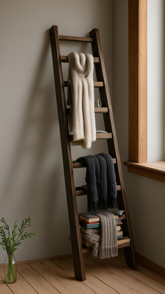 Ladder Blanket Rack