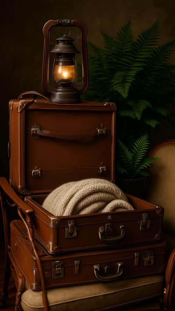 Vintage Suitcases for Storage
