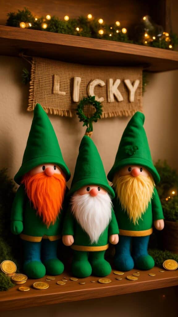 Leprechaun Gnome Trio