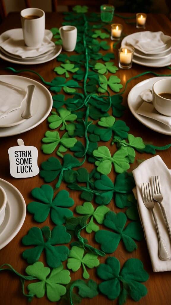 Shamrock Table Runner