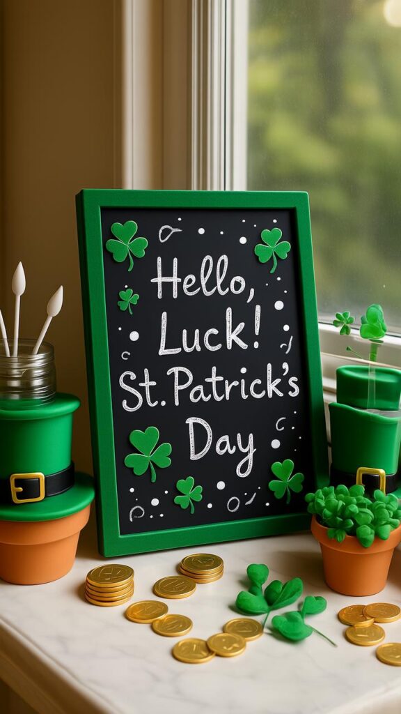 Shamrock Chalkboard Sign