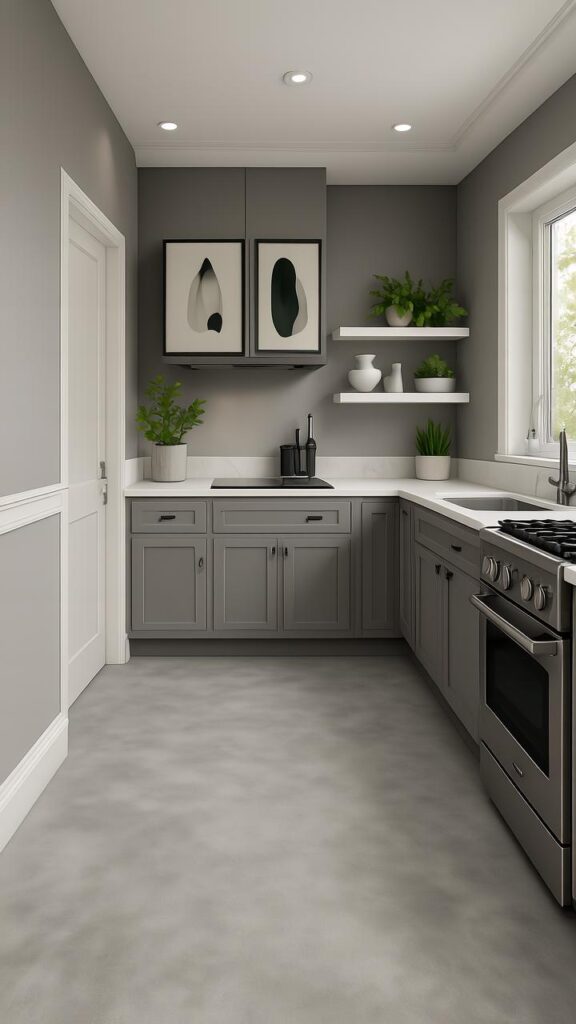 Black Marble Flooring