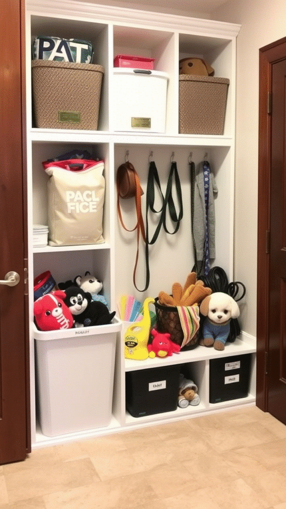 Keep Pet Supplies in Their Own Zone