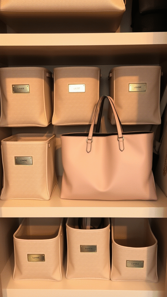 Store Bags in Bins, Not Piles