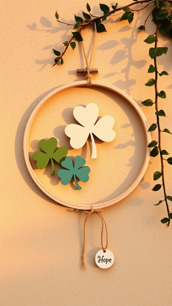 Paper Clover Wreath