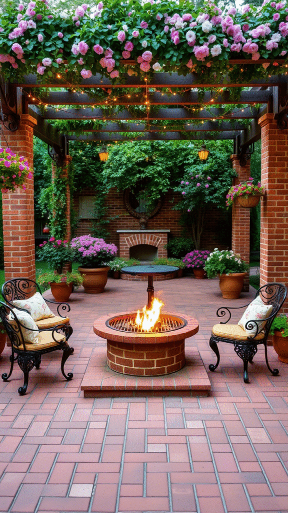 Brick Patio Elegance