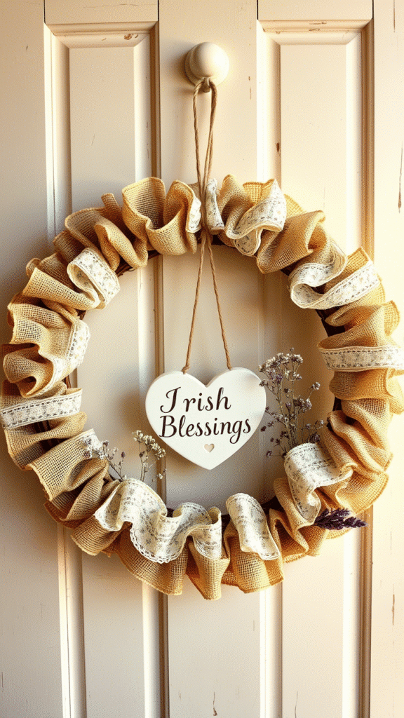 Burlap and Lace Wreath