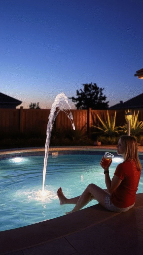 Add a Cascading Pool Fountain