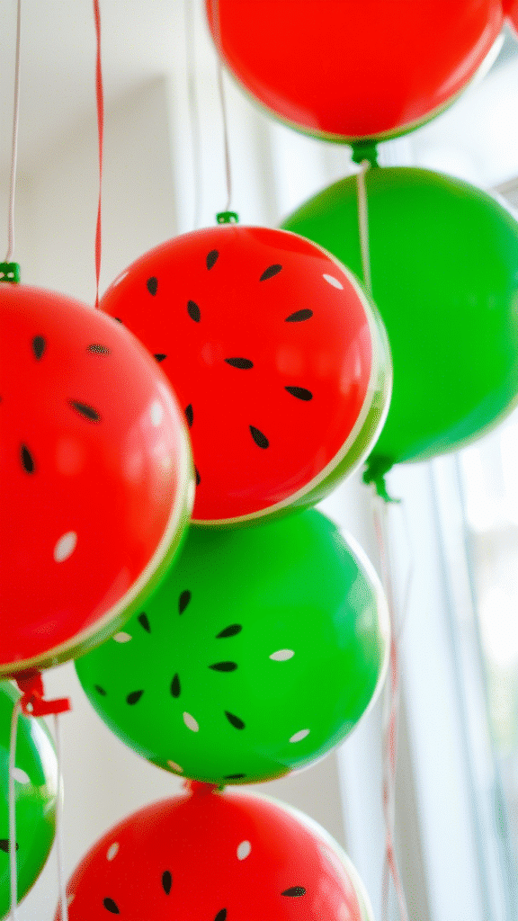 DIY Watermelon Balloons