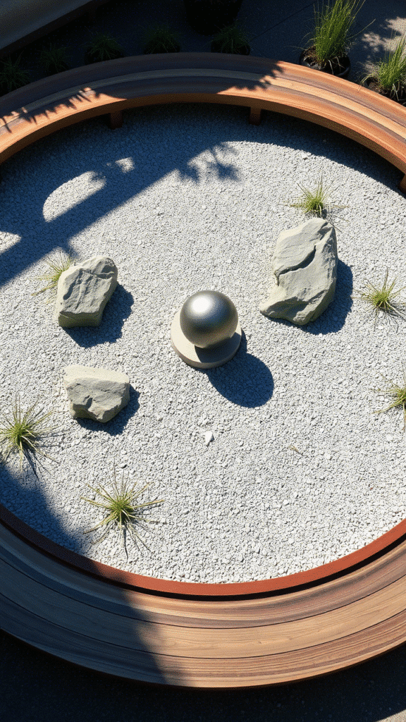 Circular Gravel Garden
