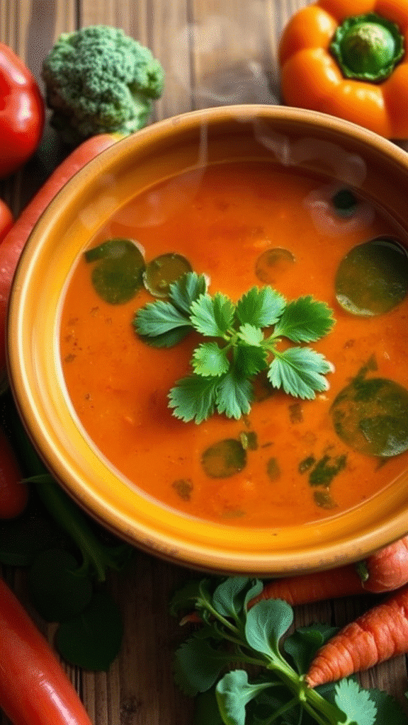 Red Curry Veggie Soup