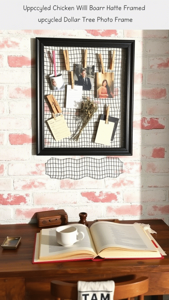 Chicken Wire Frame Organizer