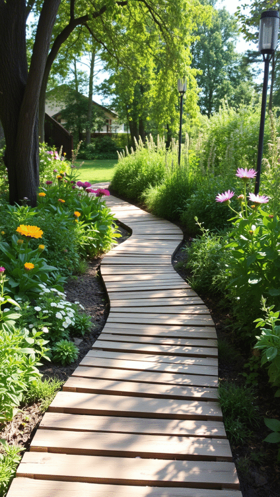 Garden Pathway Pallet Walk