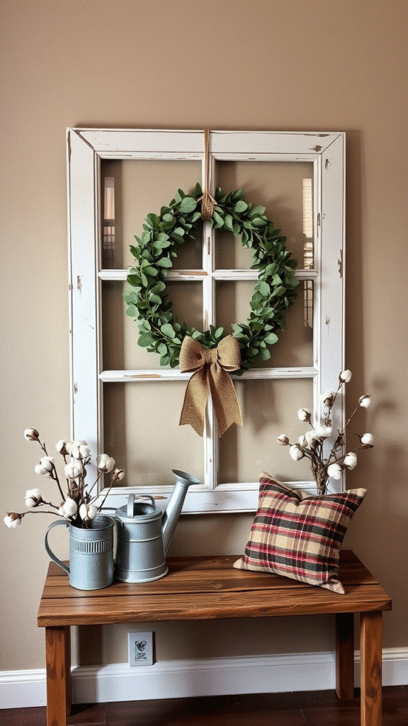 Faux Vintage Window Frame