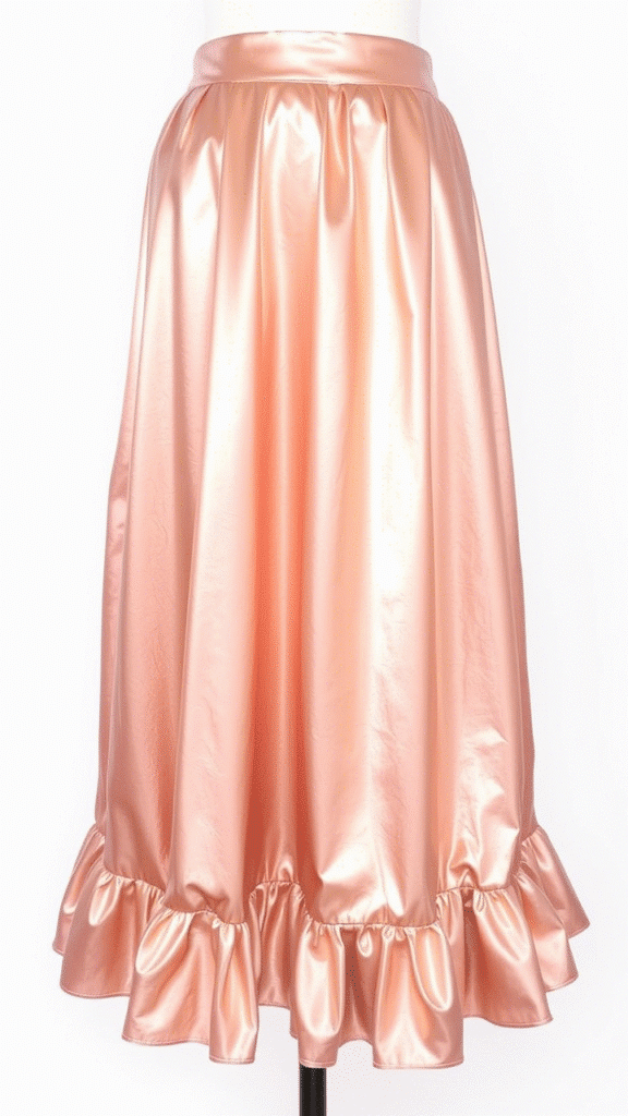 Rose Gold Ruffle Hem
