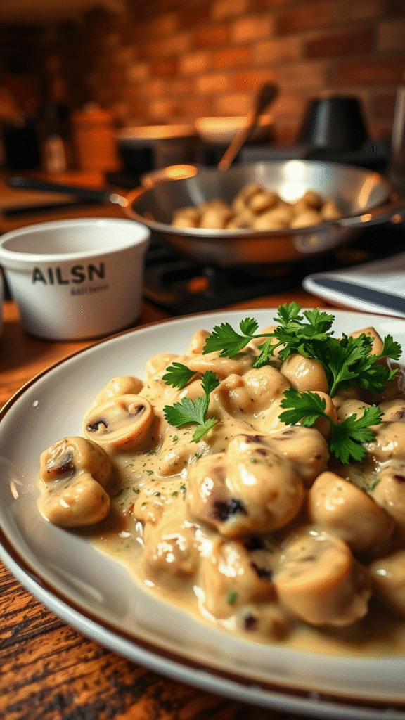 Mushroom Stroganoff