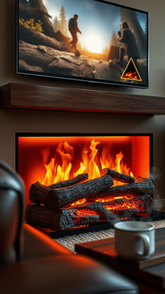 Realistic Log‑Effect Flames