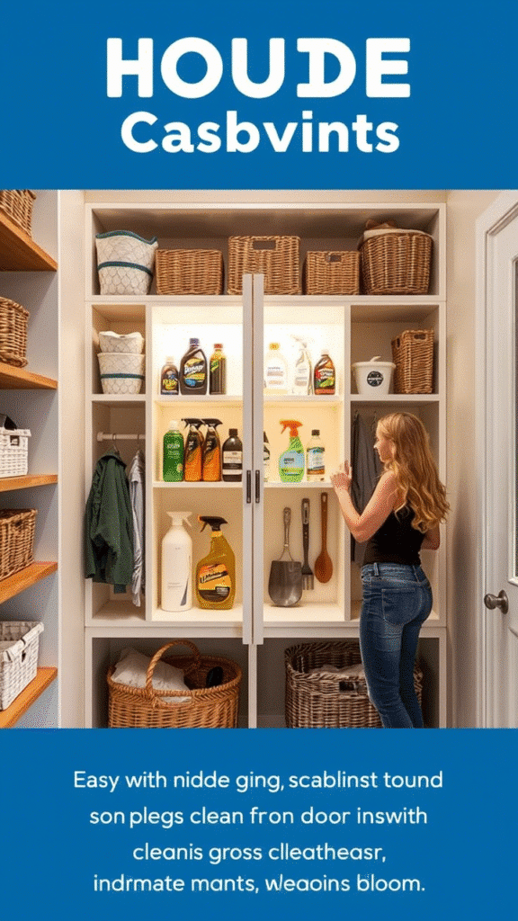 Install a Hidden Cabinet for Cleaning Supplies