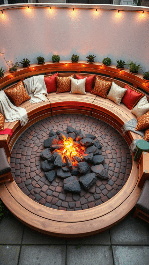 Fire Pit + Water Feature