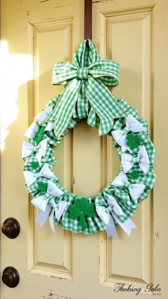Gingham Ribbon Wreath