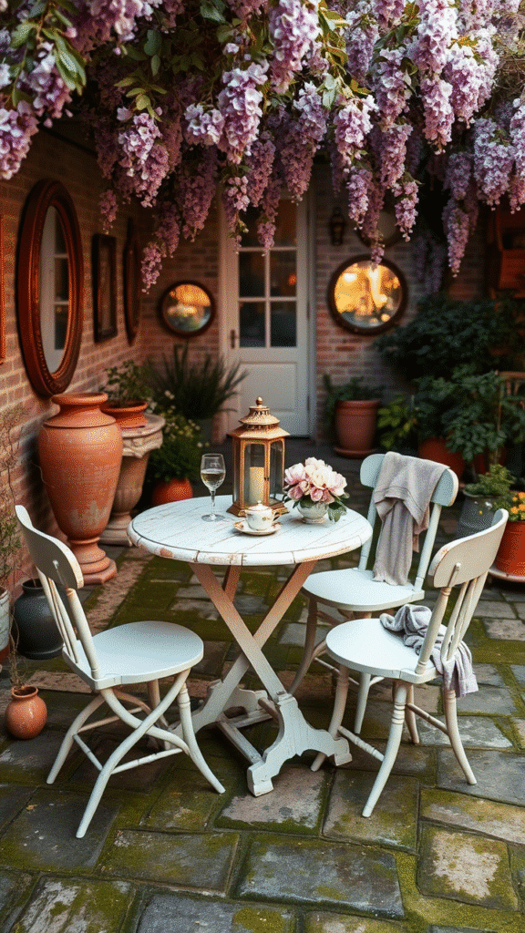 Bistro Set with a Vintage Vibe