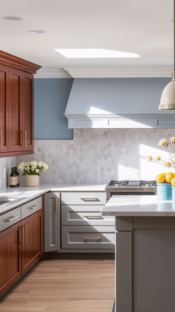 Soft Gray and Misty Blue: The Cool-Breeze Combo