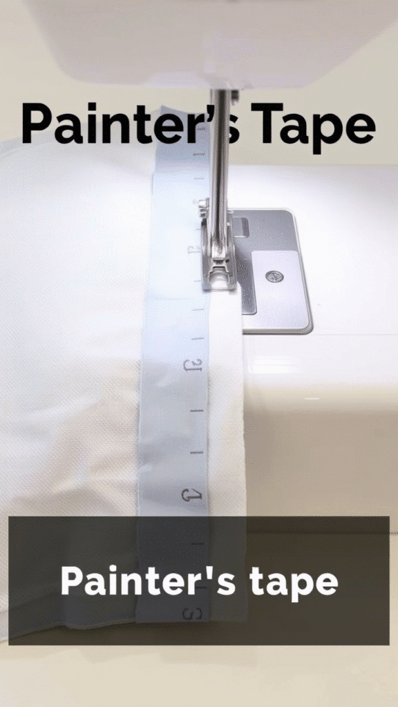 Use Painters Tape as a Seam Guide
