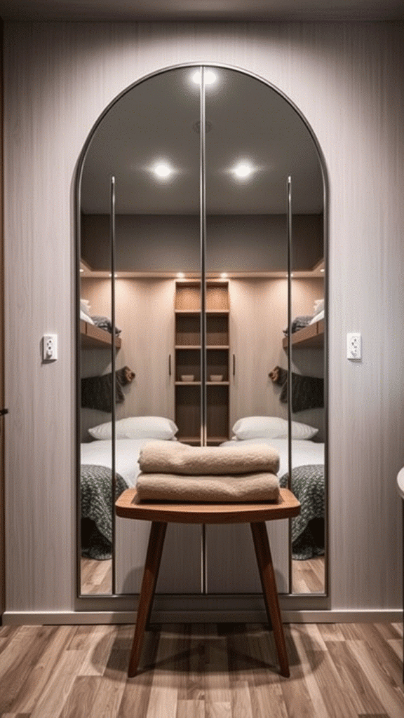 Mirror to Open Up the Space