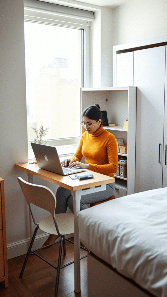 Fold-Down Desks
