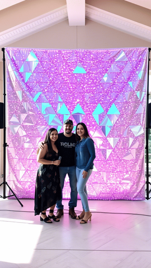 Sparkly Triangle Backdrops – Why They Work So Freakin' Well