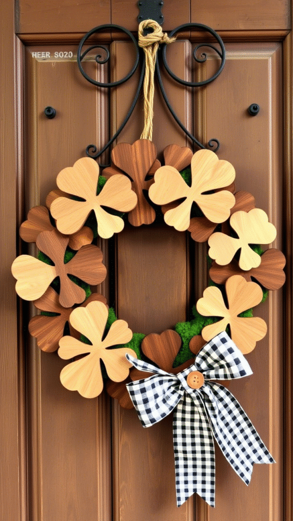 Felt Shamrock Garland Wreath
