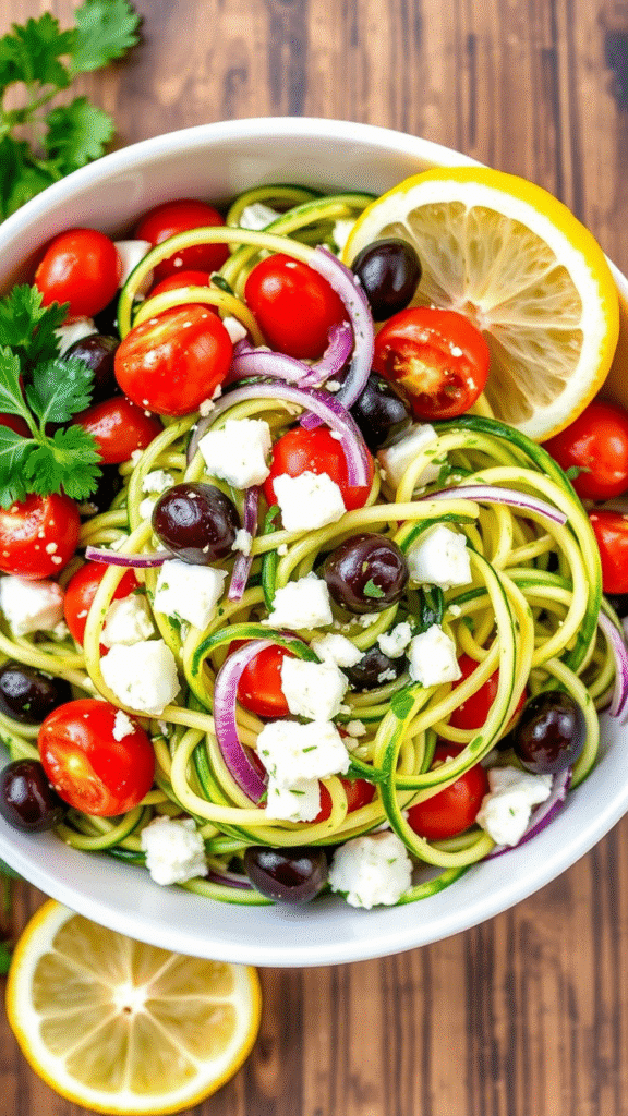 Greek Salad Twister Bowl