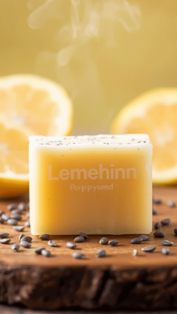 Lemon Poppyseed Scrub Bar