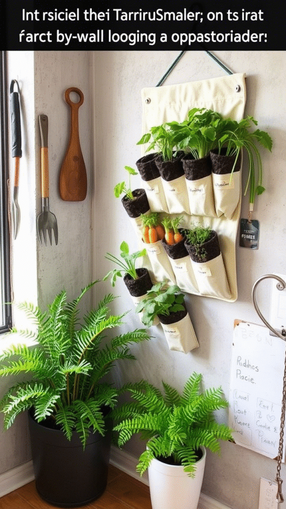 Upcycled Shoe Organizer Garden
