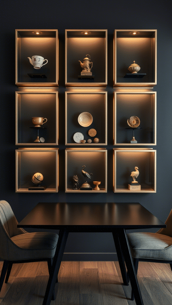Shadow Box Display Wall