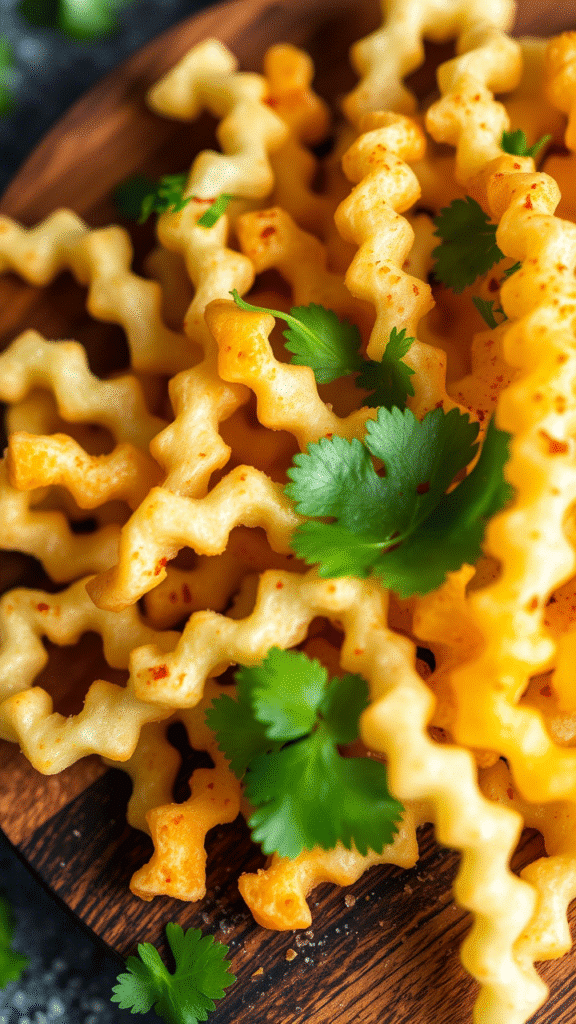 Curly Jicama Fries with Chili Lime Salt