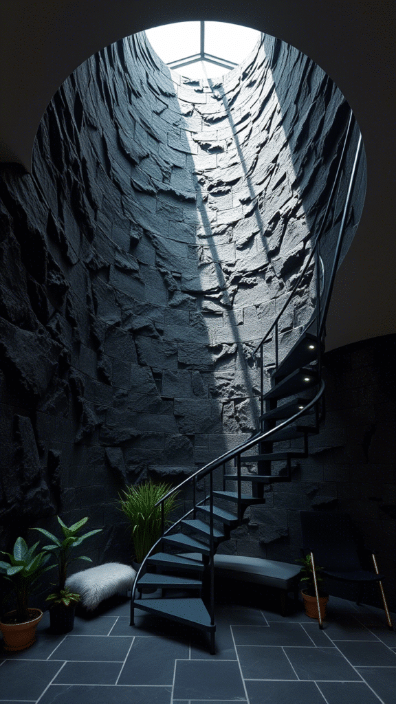 Stone Wall with a Home Bar