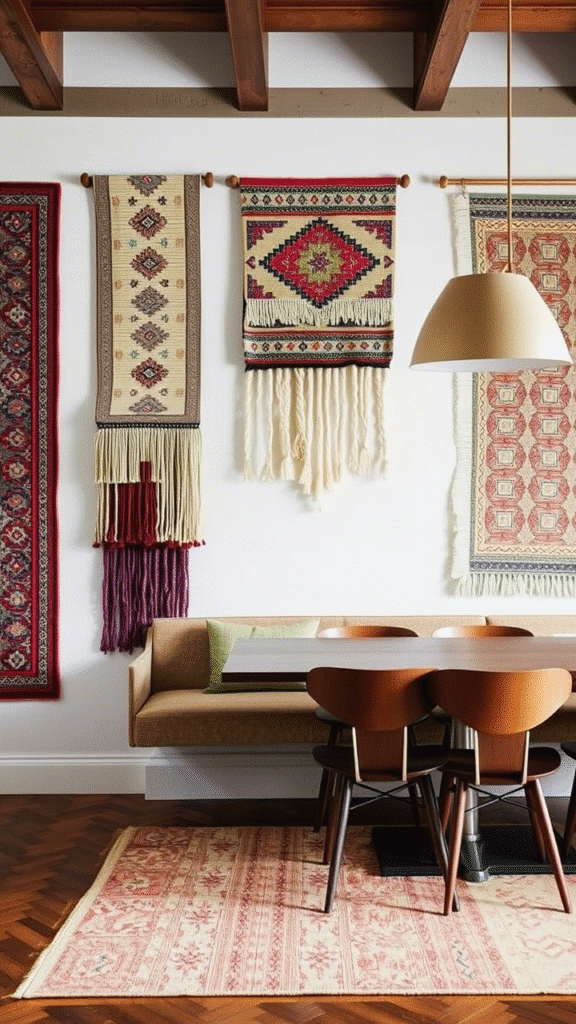 Layered Rugs as Art