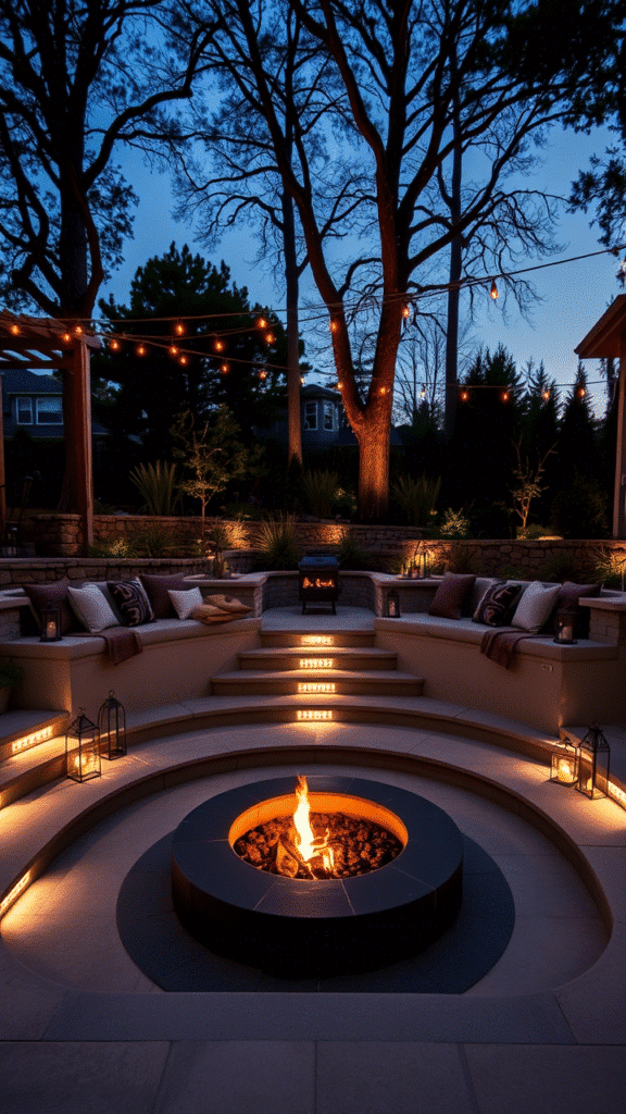 Sunken Fire Pit Vibes