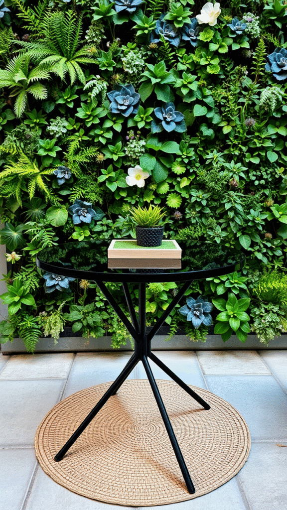 istro Set with a Living Wall