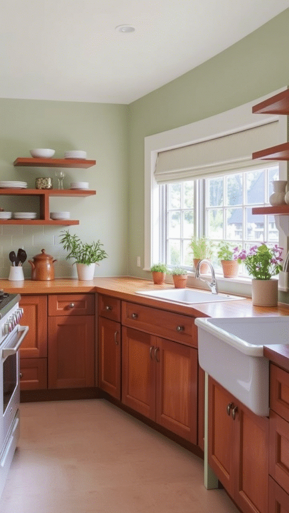 Soft Sage and Butcher Block: A Breath of Fresh Air