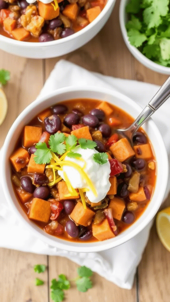 Sweet Potato Black Bean Chili
