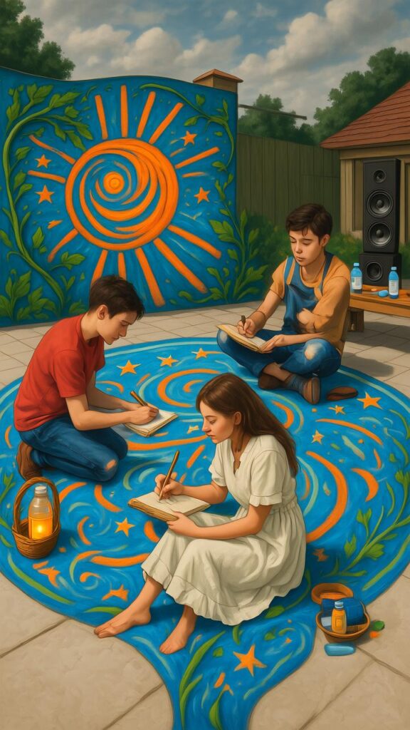 Outdoor Chalk Art