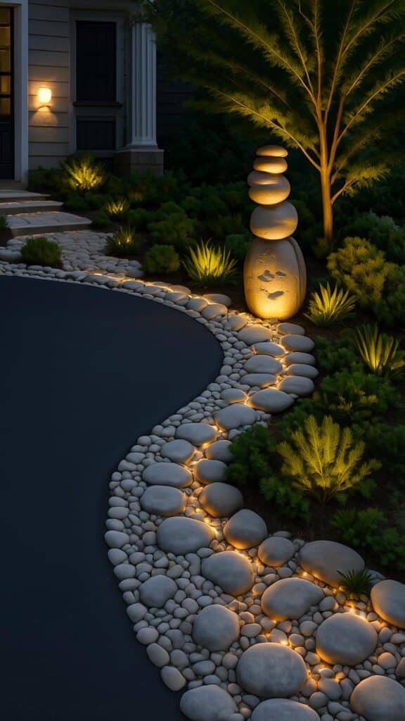 Rock Edged Driveways