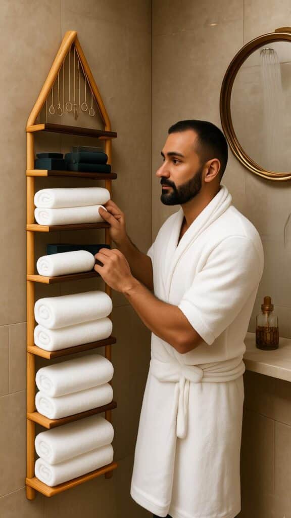 Corner Towel Rack